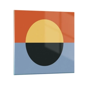 Cuadro sobre vidrio - Impresiones sobre Vidrio - Una composición de calidez y frescura - 60x60 cm