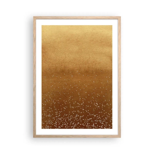 Póster en marco roble claro - Nacimiento de la luz - 50x70 cm