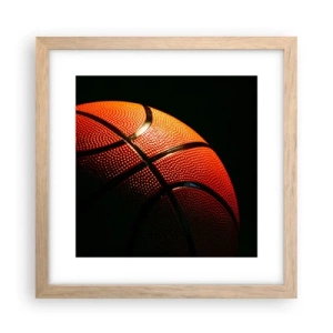 Póster en marco roble claro - Hermoso como un planeta - 30x30 cm