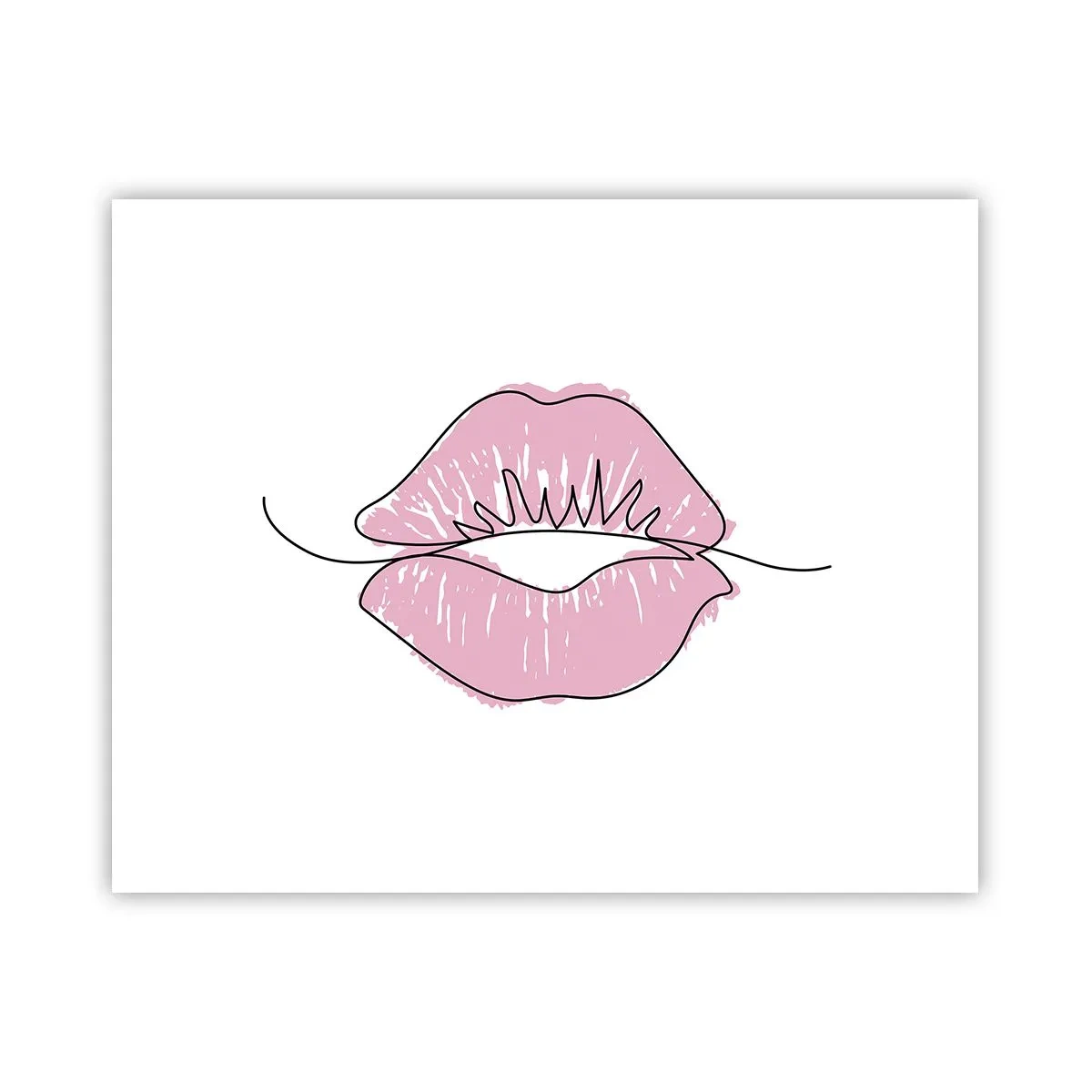 Póster - ¿Listo para un beso? - 50x40 cm