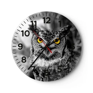 Reloj de pared - Reloj de vidrio - Nada se puede ocultar - 40x40 cm