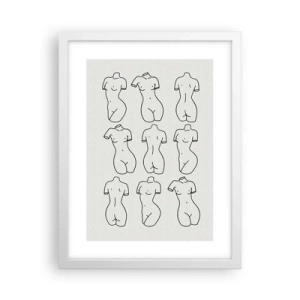 Póster en marco blanco - Solo Venus - 30x40 cm