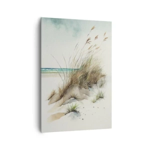 Cuadro sobre lienzo - Impresión de Imagen - Rodeada por arena - 70x100 cm