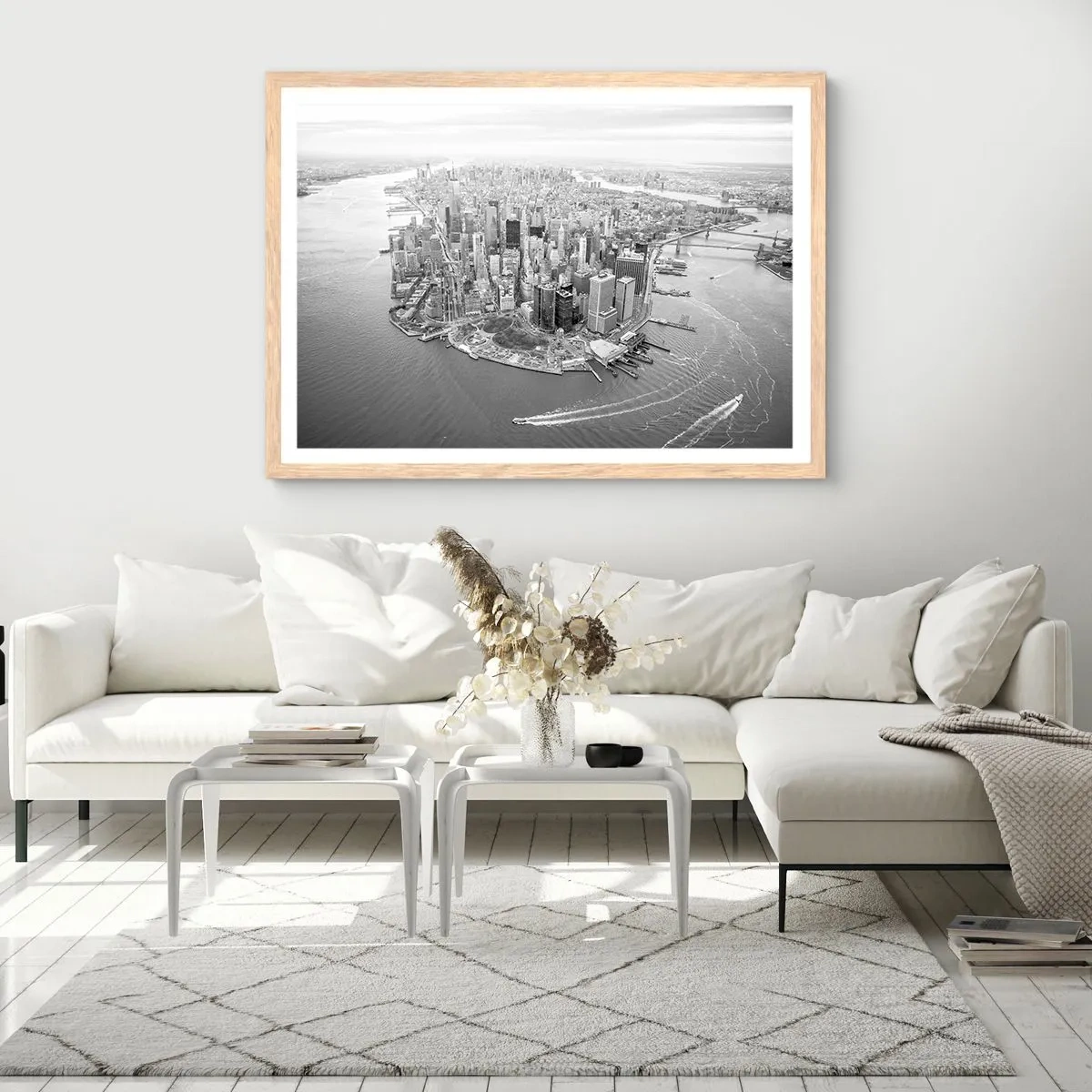 Póster en marco roble claro - ¿Cómo no amar este lugar? - 70x50 cm