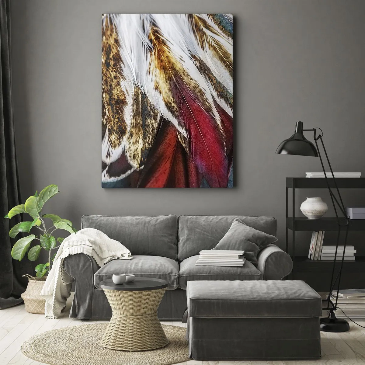 Cuadro sobre lienzo - Impresión de Imagen - Los misterios del vuelo - 45x80 cm