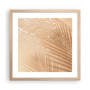 Póster en marco roble claro - La sombra de un verano caluroso - 40x40 cm