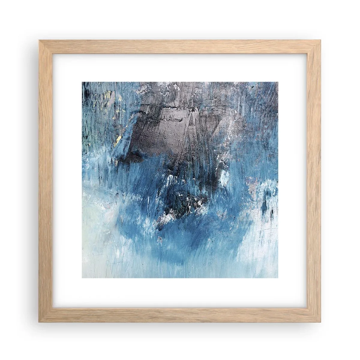 Póster en marco roble claro - Rapsodia celeste - 30x30 cm