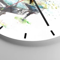 Esfera sin numeración, con rayas