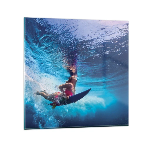 Cuadro sobre vidrio - Impresiones sobre Vidrio - La profundidad de la alegría - 30x30 cm