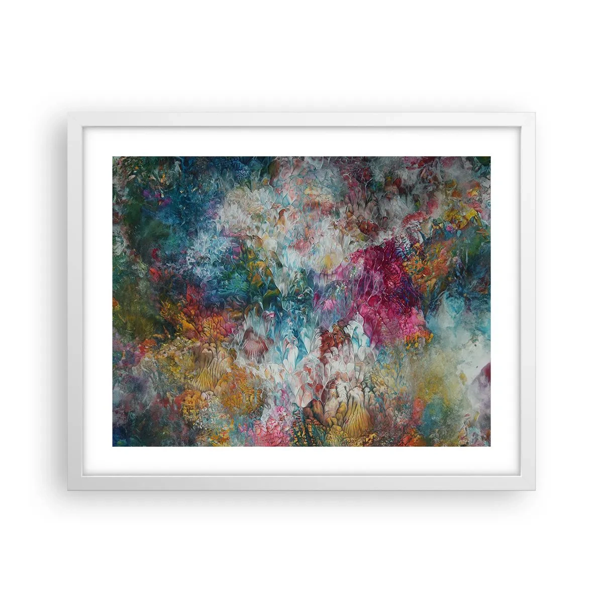 Póster en marco blanco - En plena floración - 50x40 cm