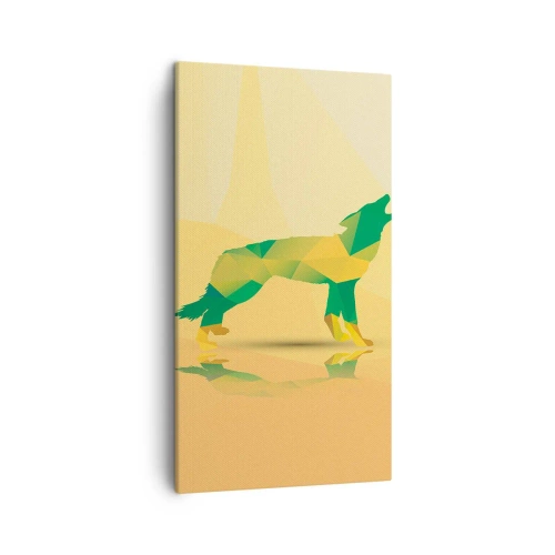 Cuadro sobre lienzo - Impresión de Imagen - Lobo solitario - 45x80 cm