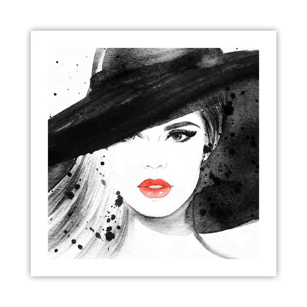 Póster - Dama de negro - 50x50 cm