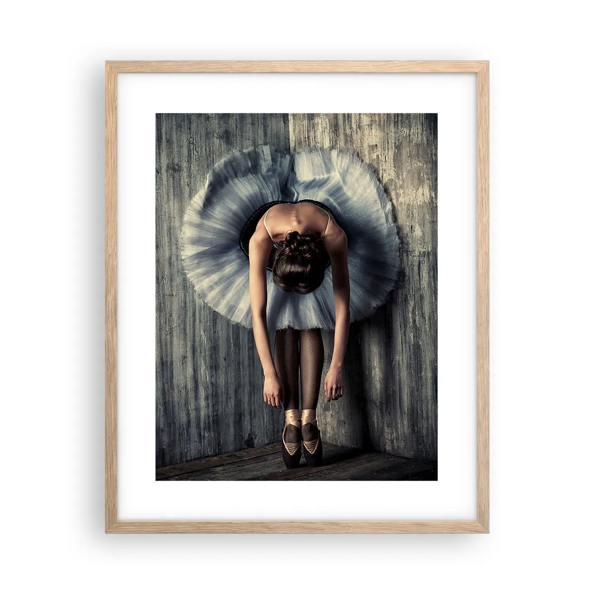 Póster en marco roble claro - Cuando la música se detiene - 40x50 cm