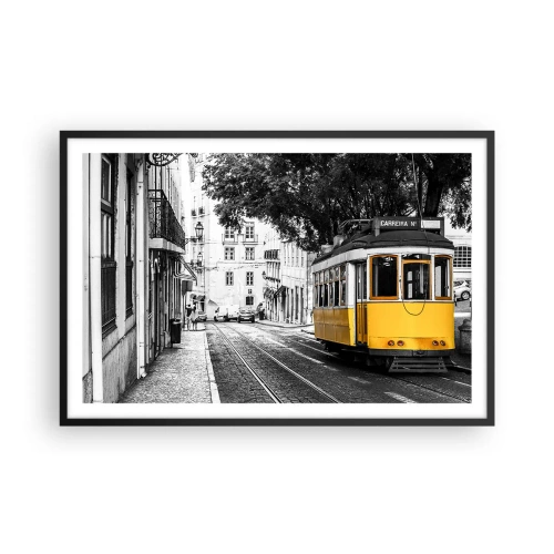 Póster en marco negro - Y un fado de fondo - 91x61 cm