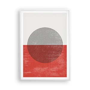 Póster en marco blanco - En el corazón de la misma - 70x100 cm