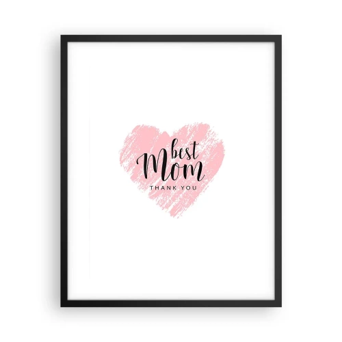 Póster en marco negro - En cualquier momento de tu vida - 40x50 cm