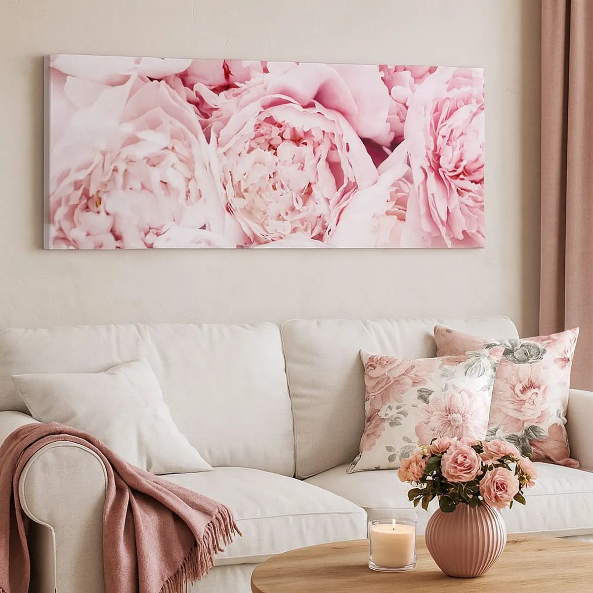 Cuadro sobre lienzo - Impresión de Imagen - Cálido y fragante - 100x40 cm