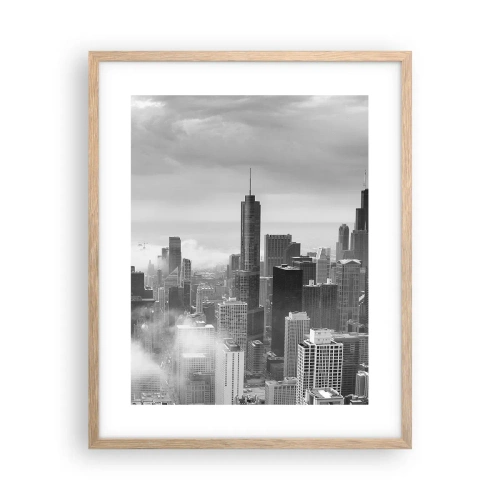 Póster en marco roble claro - Paisaje americano - 40x50 cm