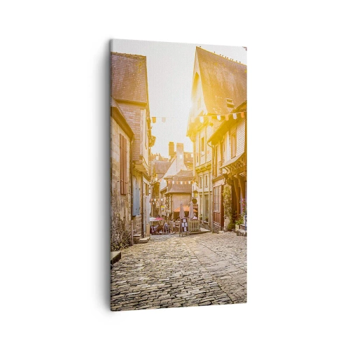 Cuadro sobre lienzo - Impresión de Imagen - El fantasma blanco de la ciudad - 45x80 cm