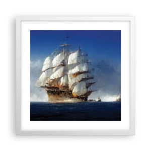 Póster en marco blanco - La gran gloria - 40x40 cm