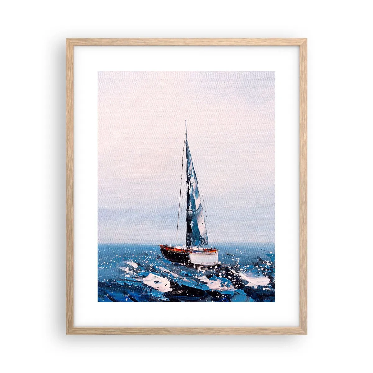 Póster en marco roble claro - Hermandad del viento - 40x50 cm