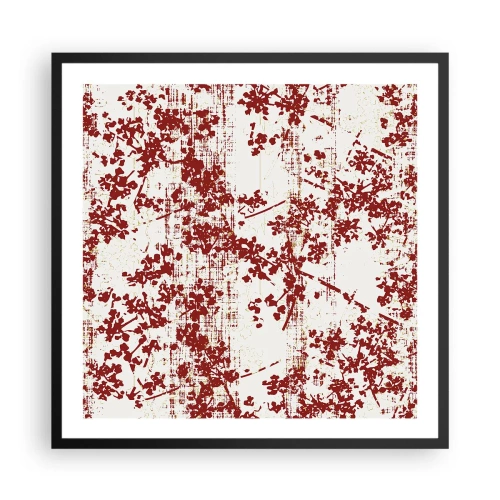 Póster en marco negro - Como un viejo percal - 60x60 cm