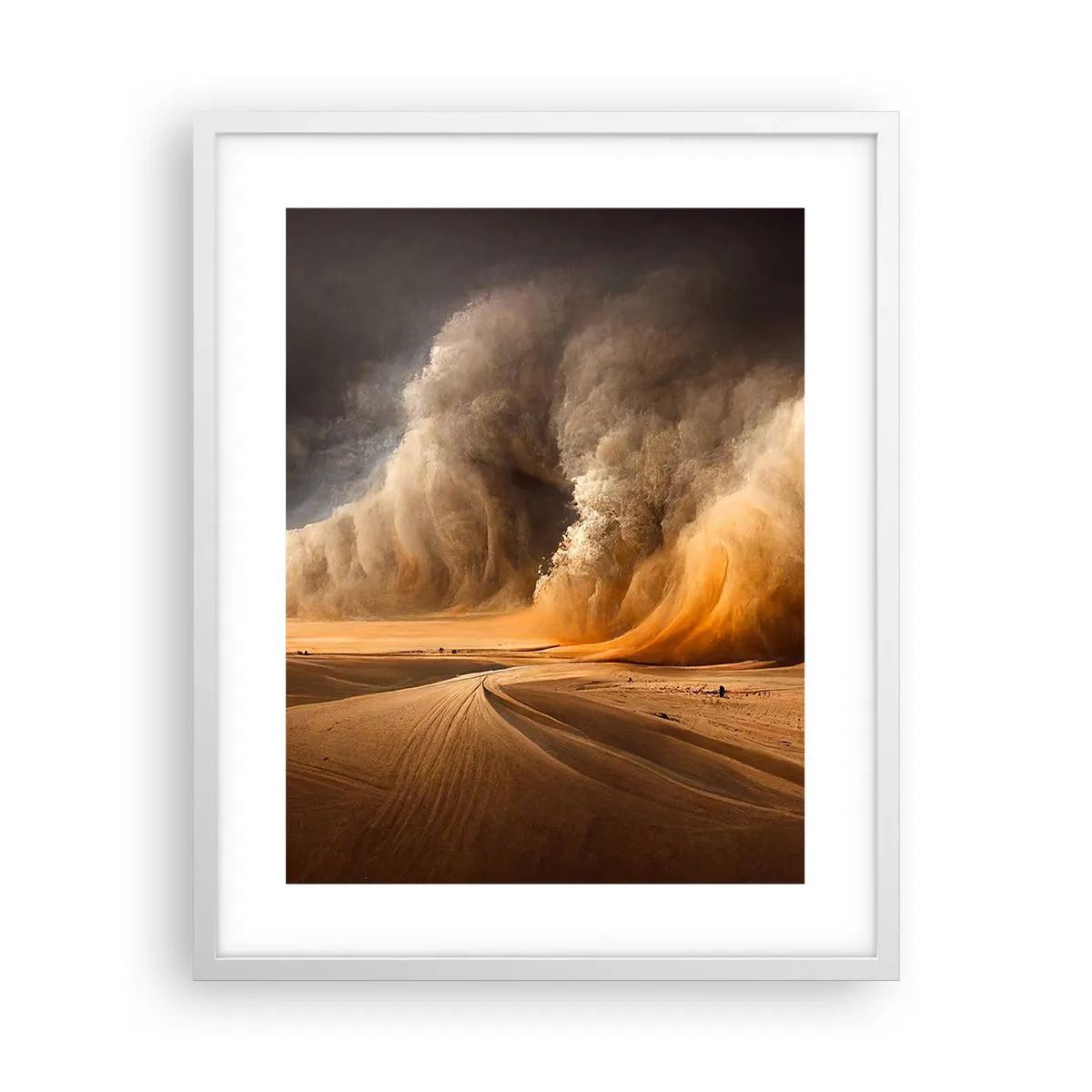 Póster en marco blanco - Ira del desierto - 40x50 cm