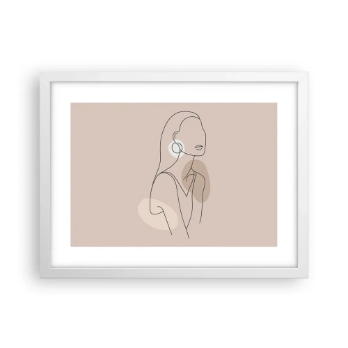 Póster en marco blanco - Un icono de la inocencia - 40x30 cm