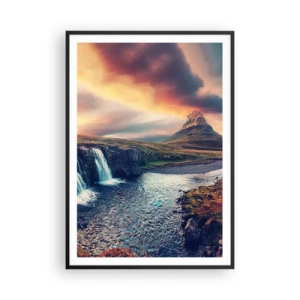 Póster en marco negro - En la majestuosidad de la naturaleza - 70x100 cm