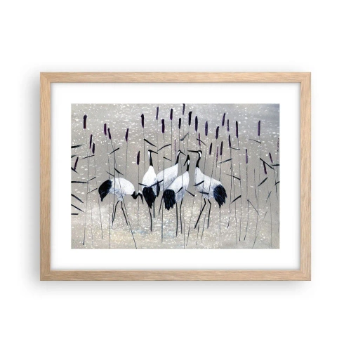 Póster en marco roble claro - Entre los suyos - 40x30 cm