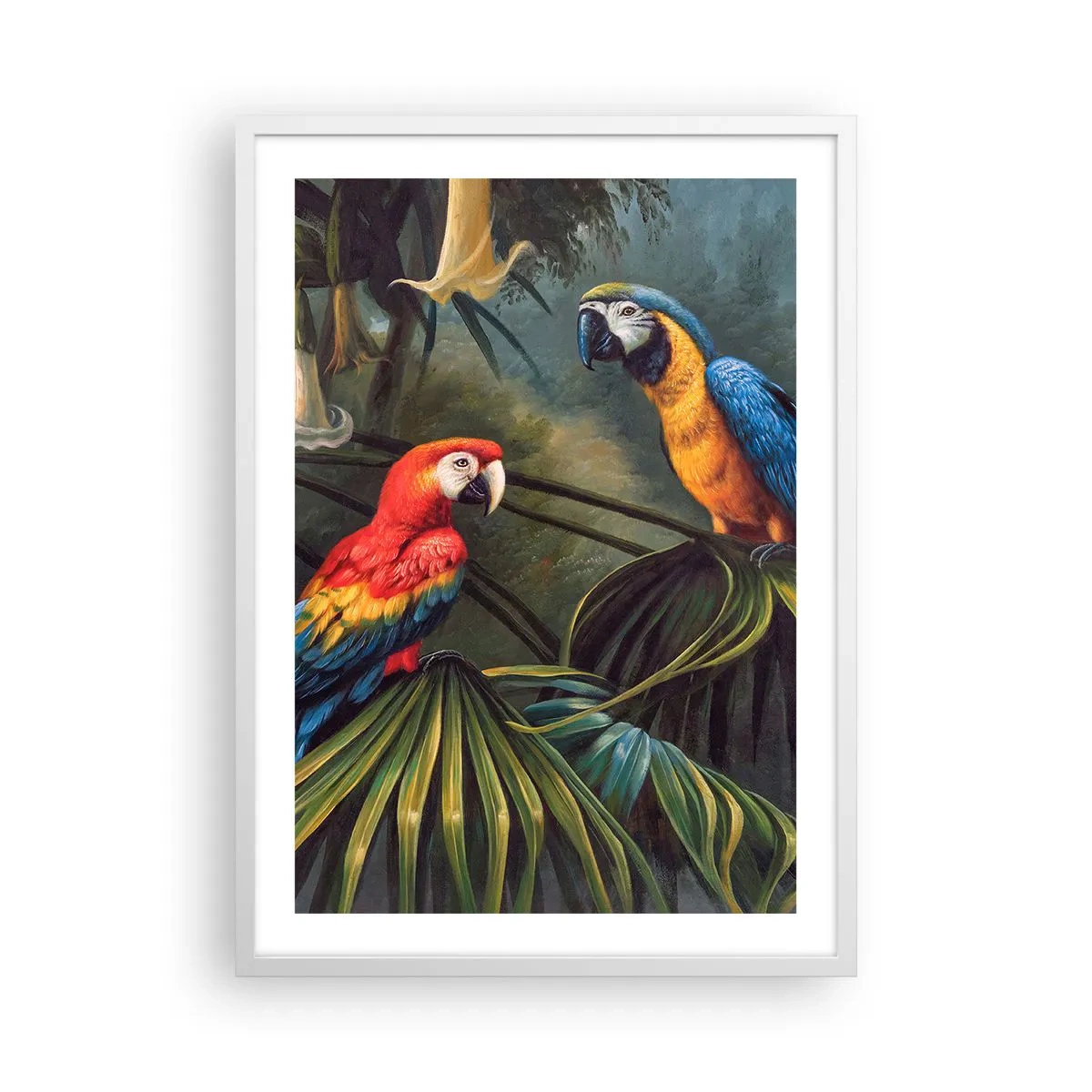 Póster en marco blanco - Romanticismo en los trópicos - 50x70 cm