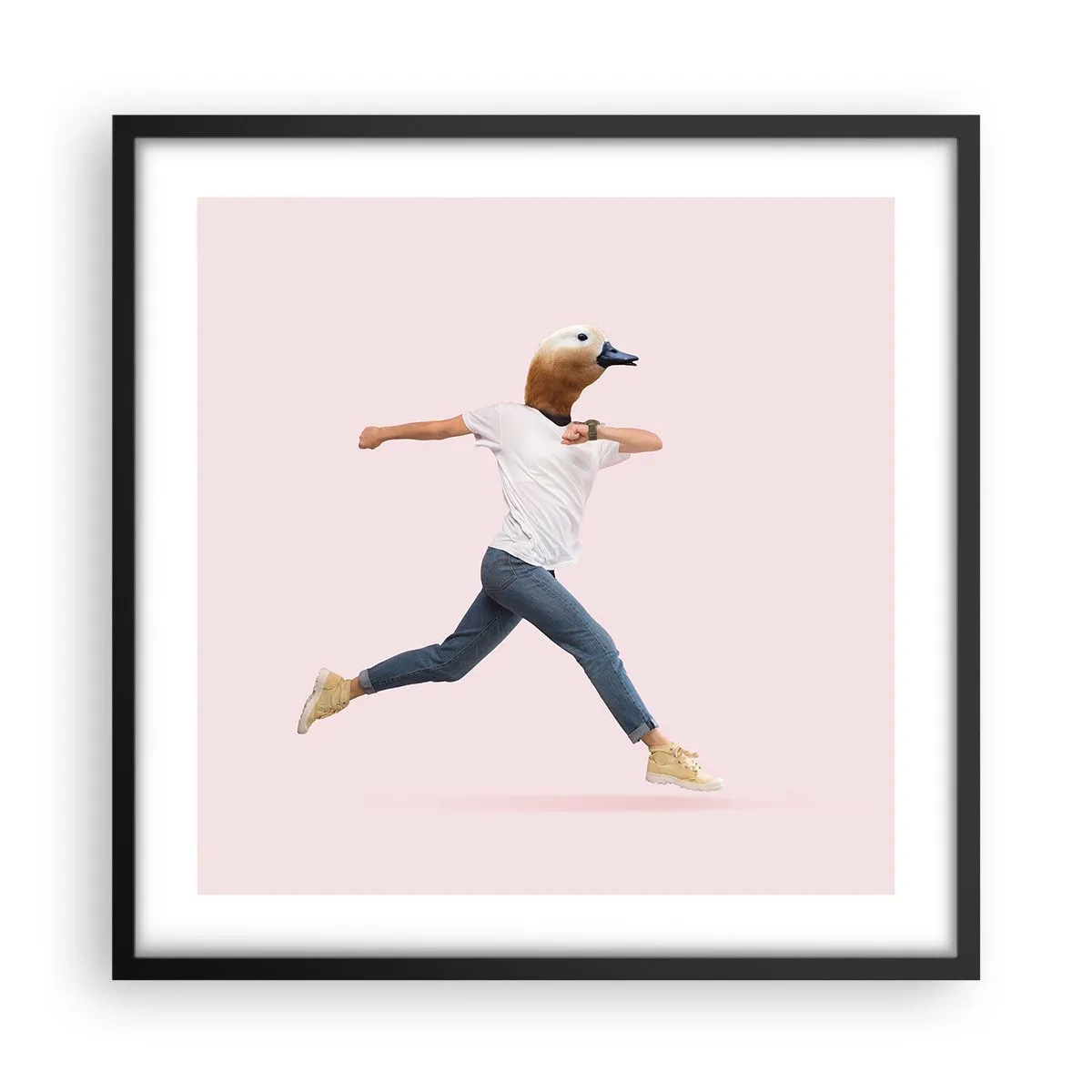 Póster en marco negro - Una pizca de absurdez - 50x50 cm