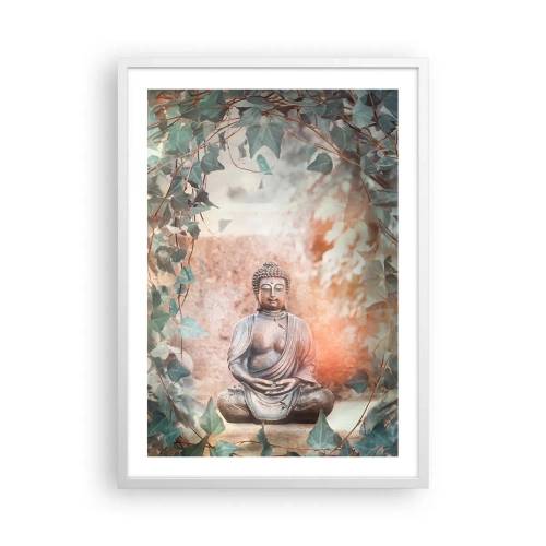 Póster en marco blanco - Alegre armonía - 50x70 cm