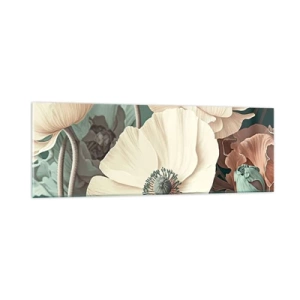 Cuadro sobre vidrio - Impresiones sobre Vidrio - Susurro de amapolas - 90x30 cm