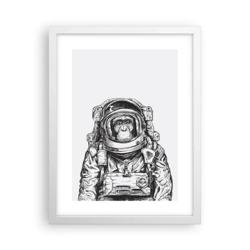 Póster en marco blanco - Evolución alternativa - 30x40 cm