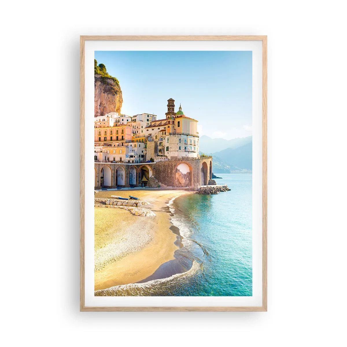 Póster en marco roble claro - Una ciudad extraordinaria - 61x91 cm