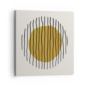 Cuadro sobre lienzo - Impresión de Imagen - Abstracción cálida - 70x70 cm