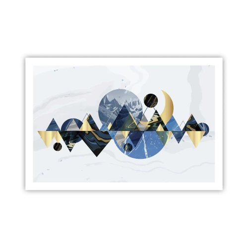Póster - Paisaje geométrico - 91x61 cm