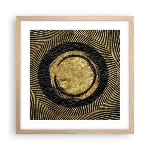 Póster en marco roble claro - Composición glamour - 40x40 cm