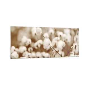 Cuadro sobre vidrio - Impresiones sobre Vidrio - Un mullido colchón - 100x40 cm