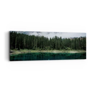 Cuadro sobre lienzo - Impresión de Imagen - Calla, calla, no despertemos al agua dormida.... - 90x30 cm