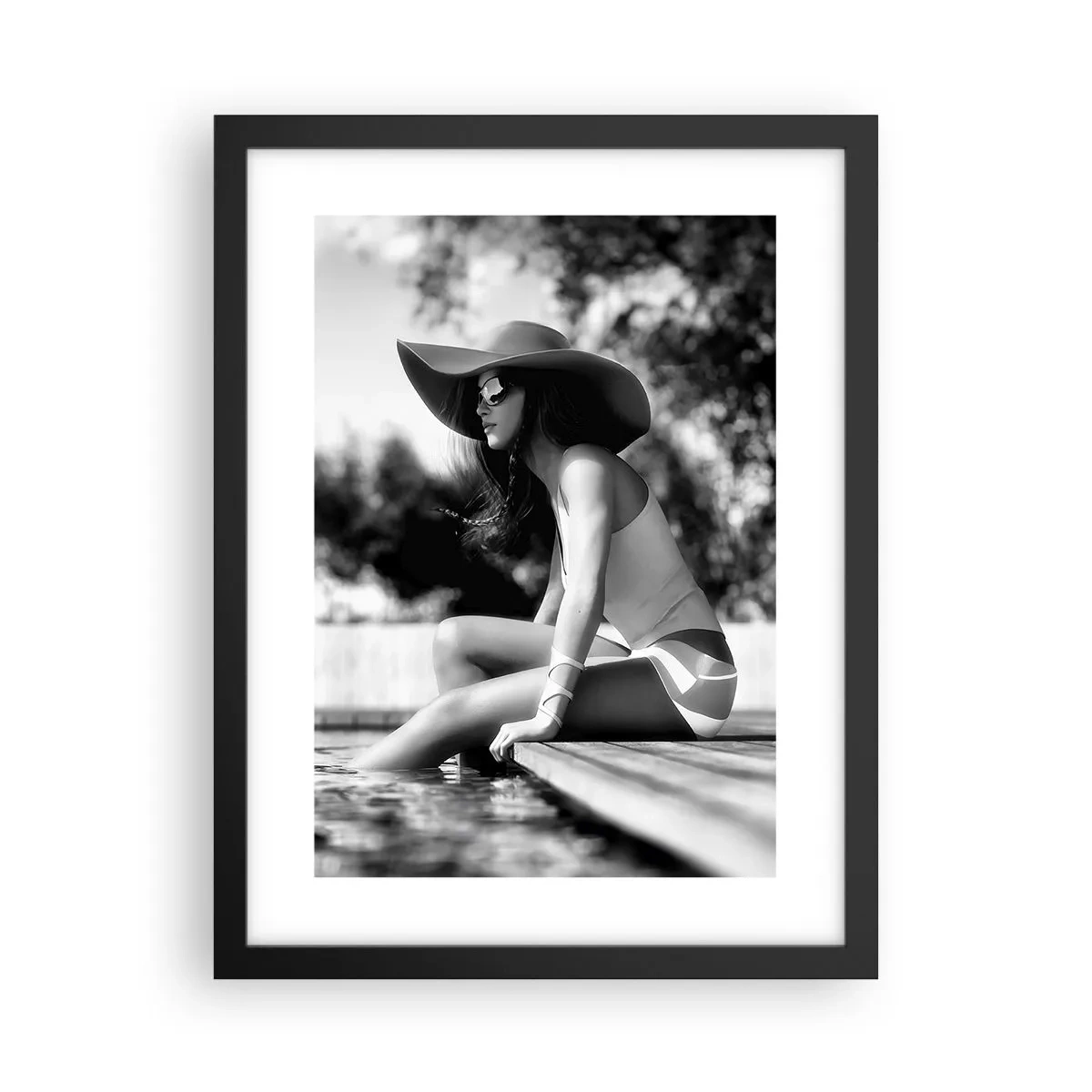 Póster en marco negro - Un sueño de verano - 30x40 cm
