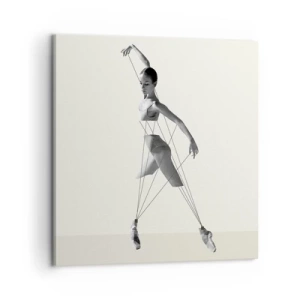 Cuadro sobre lienzo - Impresión de Imagen - Títere de sí misma - 60x60 cm