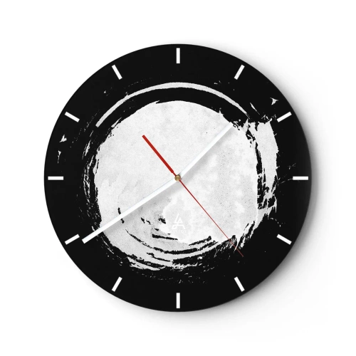 Reloj de pared - Reloj de vidrio - La buena salida - 40x40 cm