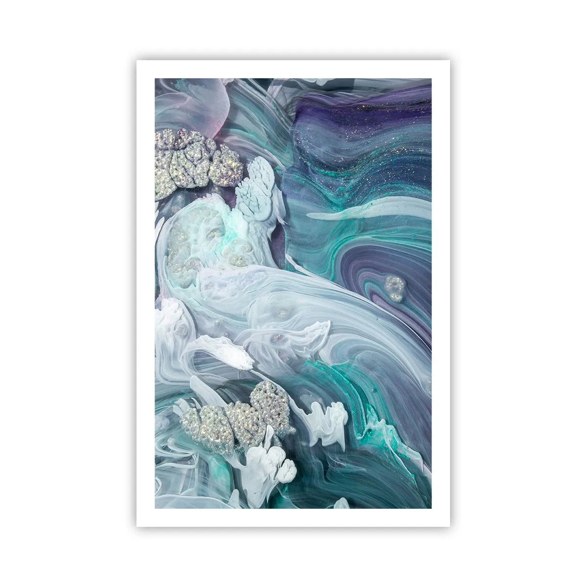Póster - Corrientes de azul - 61x91 cm