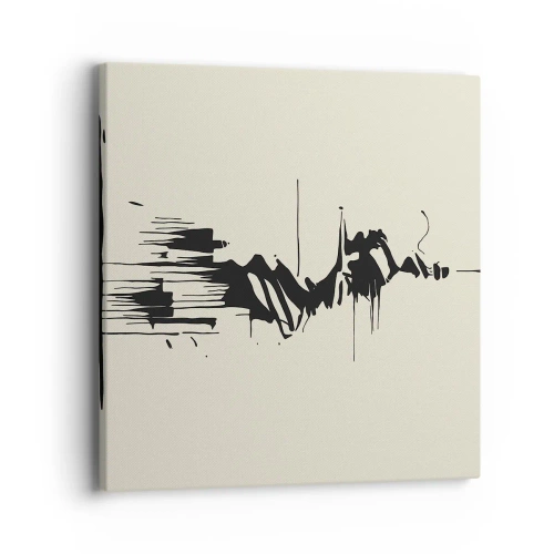 Cuadro sobre lienzo - Impresión de Imagen - Abstracción apresurada - 40x40 cm