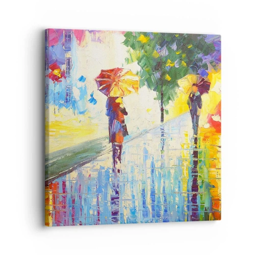Cuadro sobre lienzo - Impresión de Imagen - Y todo está claro - 30x30 cm