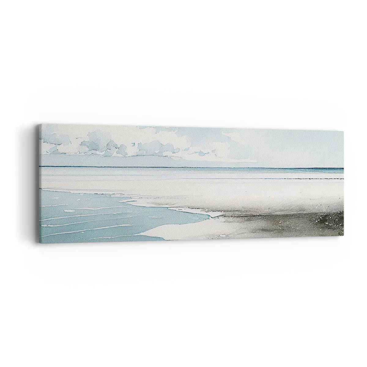 Cuadro sobre lienzo - Impresión de Imagen - Suave marea otoñal - 90x30 cm