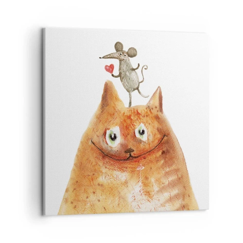 Cuadro sobre lienzo - Impresión de Imagen - Paradojas del amor - 50x50 cm