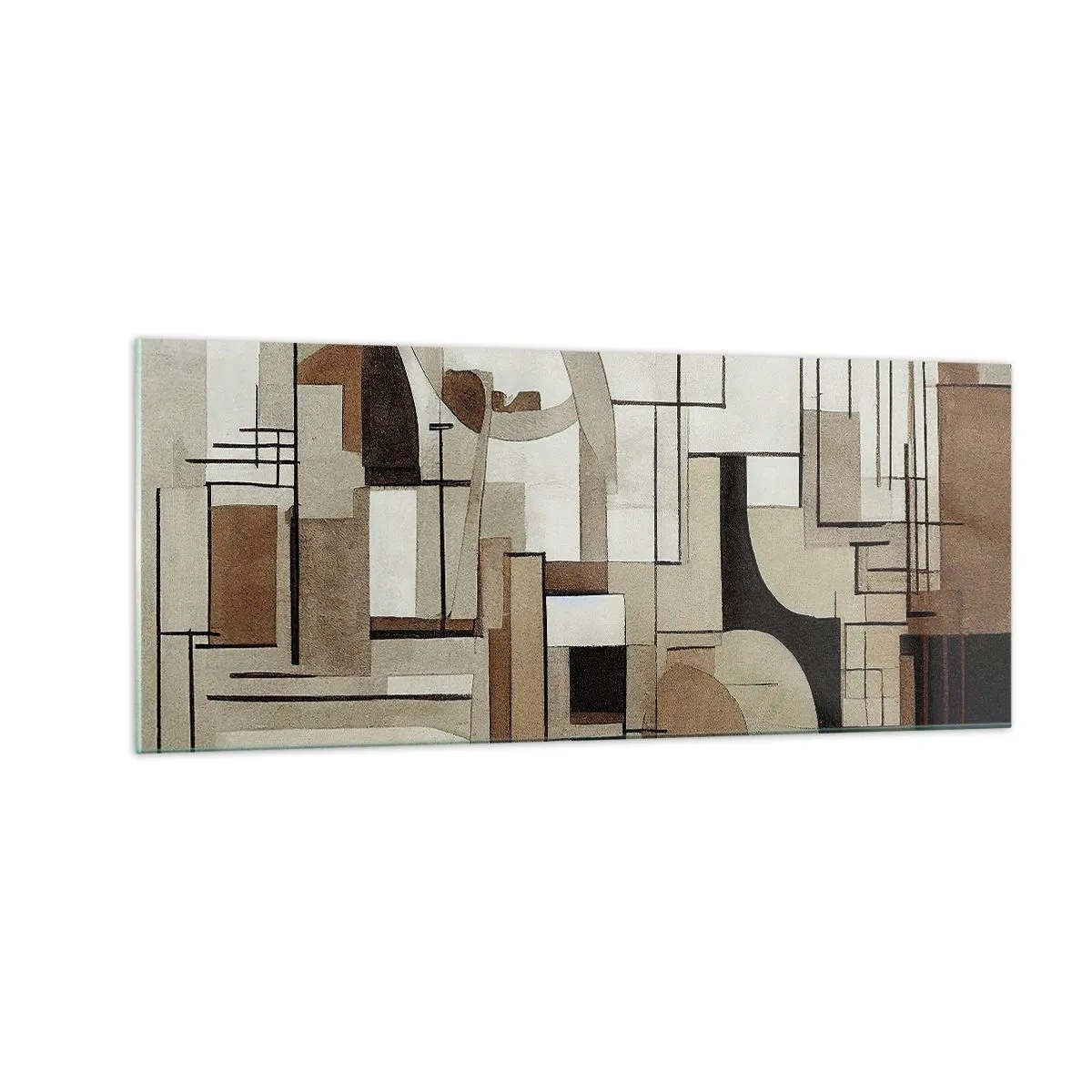 Cuadro sobre vidrio - Impresiones sobre Vidrio - Paisaje urbano 2.0 - 100x40 cm